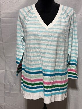 Talbots Light Weight Striped Sweater NWT